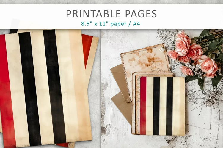 Aged watercolor paper, old paper printable