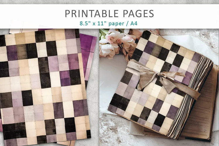 Watercolor scrapbook paper, junk journal pages