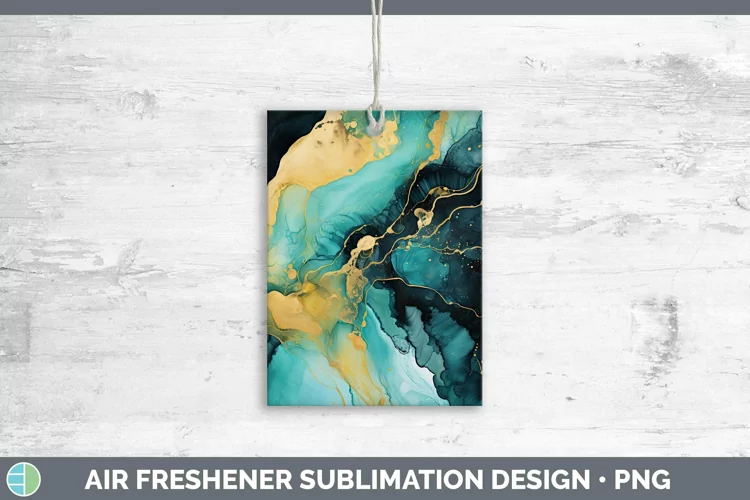 Watercolor Onyx Air Freshener Sublimation Car Freshener Desi