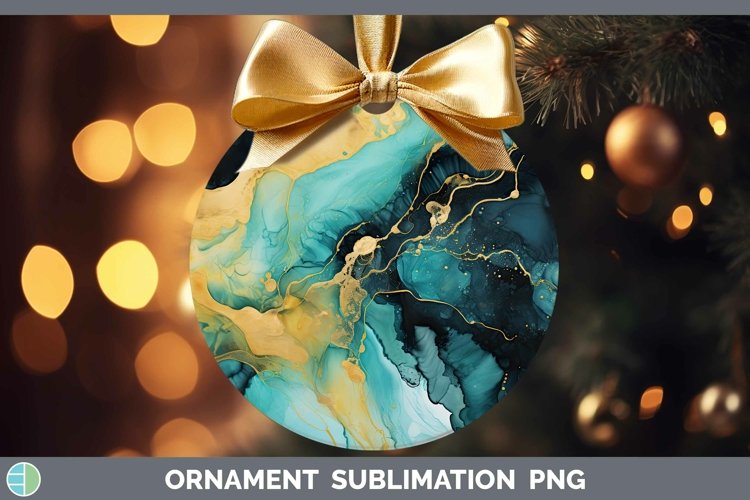 Watercolor Onyx Ornament Sublimation Bauble Designs