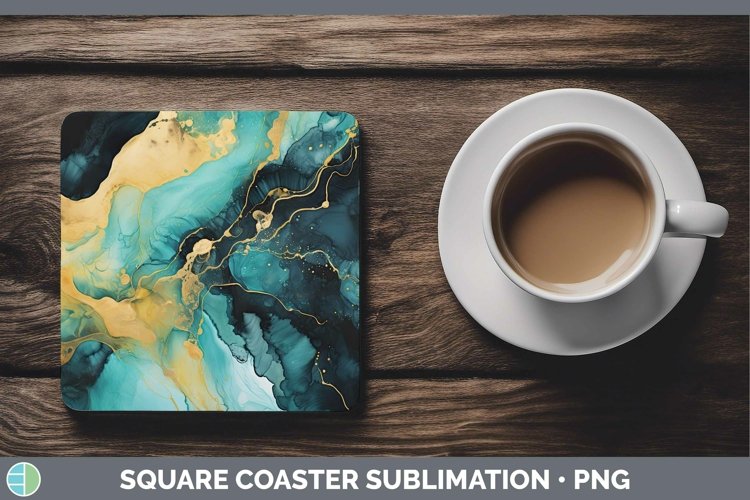 GorgeousWatercolor Square Coaster design.