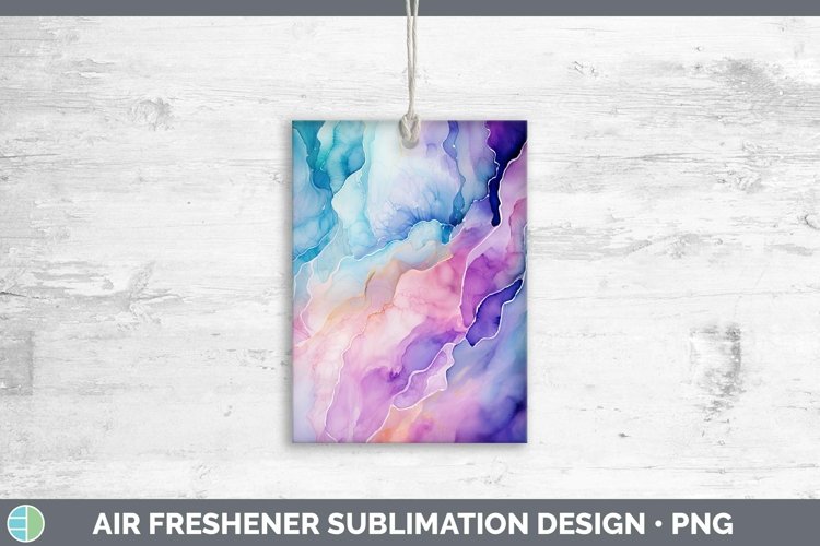 Watercolor Opal Air Freshener Sublimation Car Freshener Desi