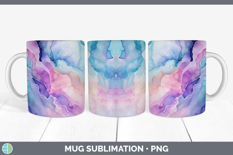GorgeousWatercolor Mug Wrap design.