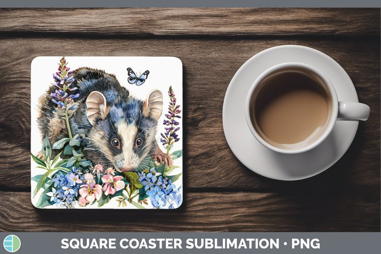 GorgeousWatercolor Square Coaster design.