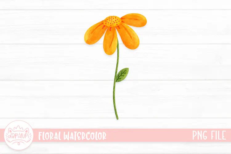 Botanical Watercolor Illustration, Floral Watercolor Design