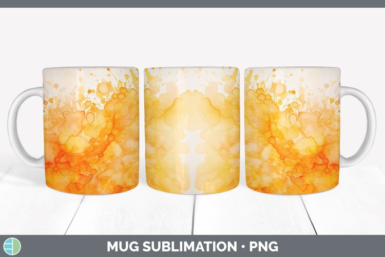 GorgeousWatercolor Mug Wrap design.