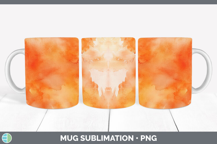 GorgeousWatercolor Mug Wrap design.