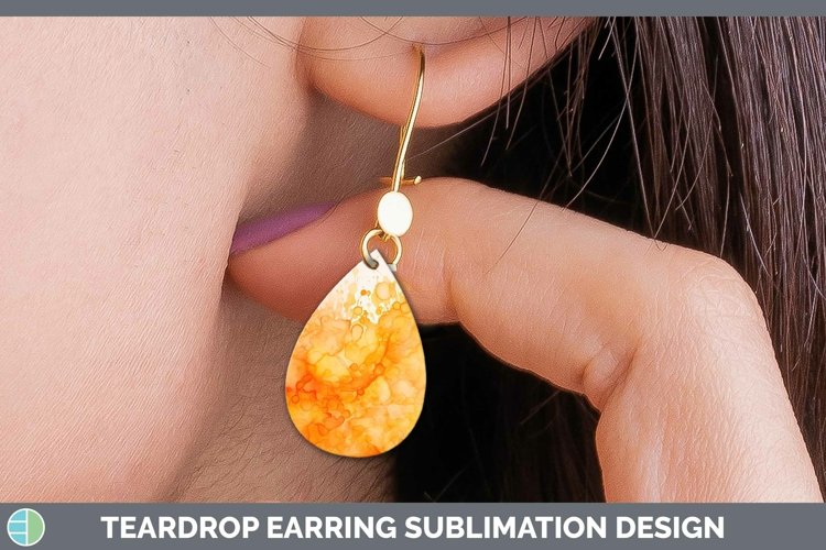 GorgeousWatercolor Teardrop Earrings design.