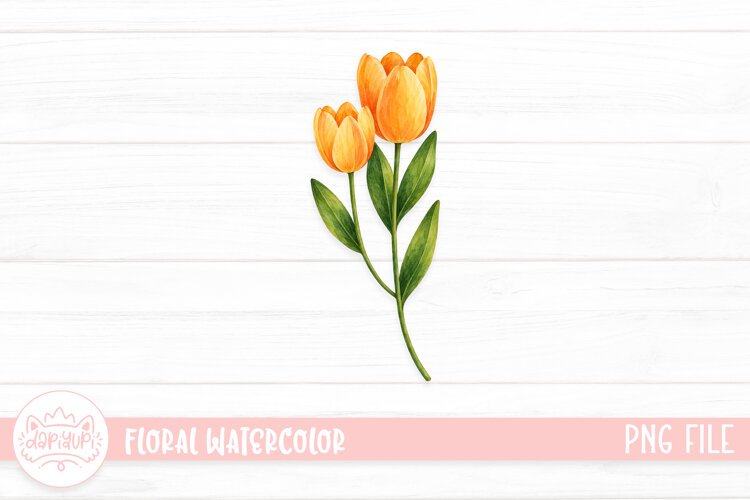 Botanical Watercolor Illustration, Floral Watercolor Design example image 1