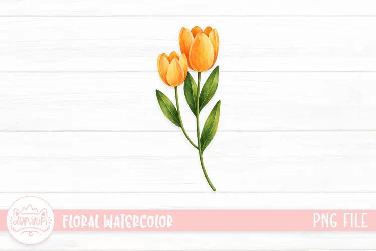 Botanical Watercolor Illustration, Floral Watercolor Design