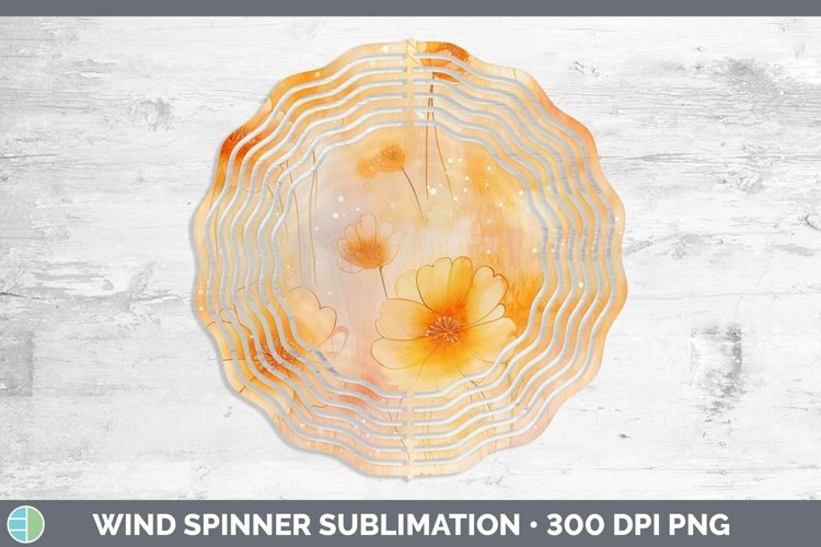GorgeousWatercolor Wind Spinner design.