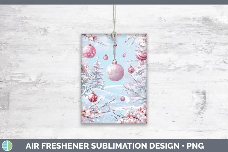 Watercolor Ornaments Air Freshener Sublimation Car Freshener