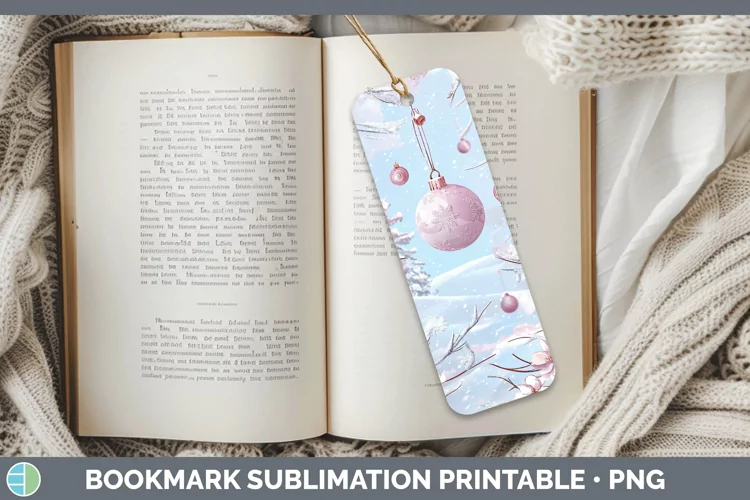Watercolor Ornaments Bookmark Sublimation Printable Designs