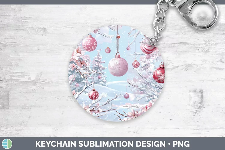 Watercolor Ornaments Keychain Sublimation Keyring Designs