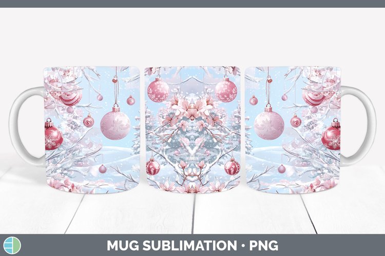Watercolor Ornaments Mug Wrap Sublimation Coffee Cup Designs