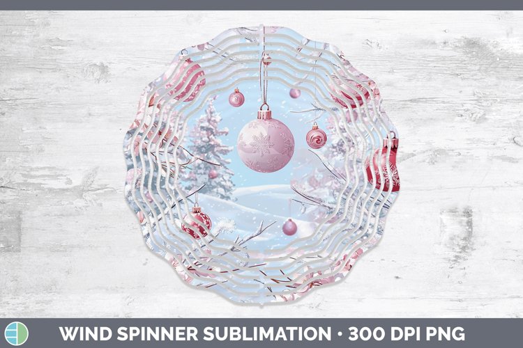 Watercolor Ornaments Wind Spinner Sublimation Spinner Design