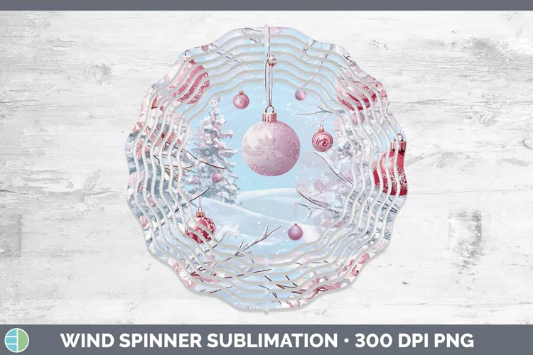 Watercolor Ornaments Wind Spinner Sublimation Spinner Design