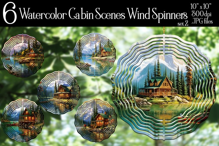Mountain Cabin by the Lake Wind Spinners Designs, vol. 2