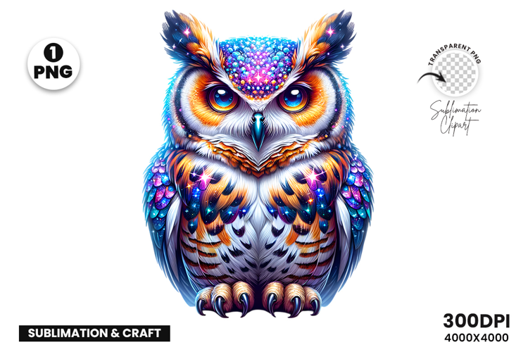 OWl Clipart, Watercolor Clipart, OWL PNG, Sublimation Design