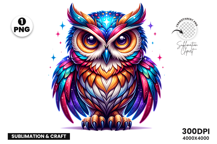 OWl Clipart, Watercolor Clipart, OWL PNG, Sublimation Design