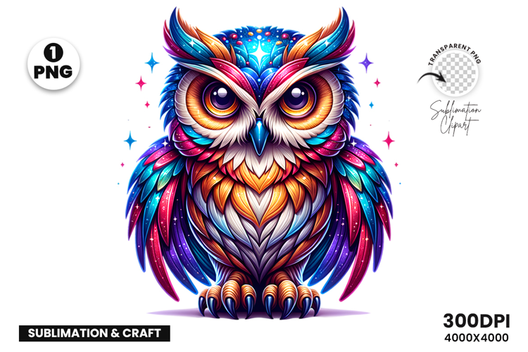 OWl Clipart, Watercolor Clipart, OWL PNG, Sublimation Design