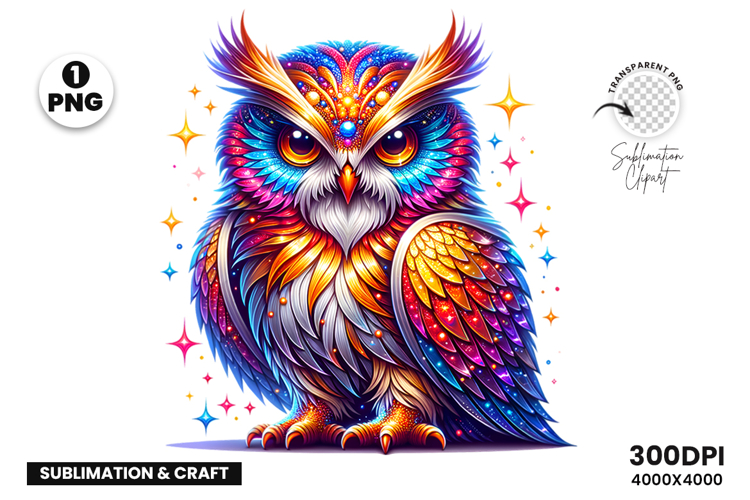 OWl Clipart, Watercolor Clipart, OWL PNG, Sublimation Design
