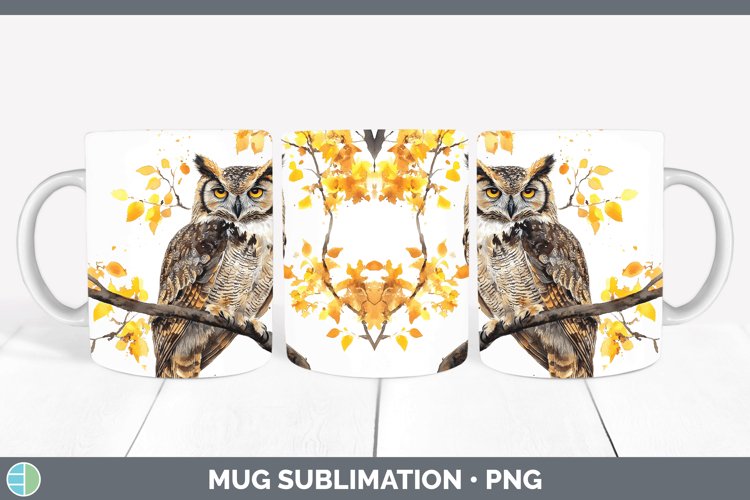 GorgeousWatercolor Mug Wrap design.