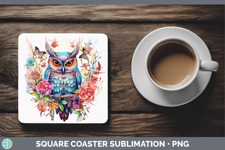 GorgeousWatercolor Square Coaster design.