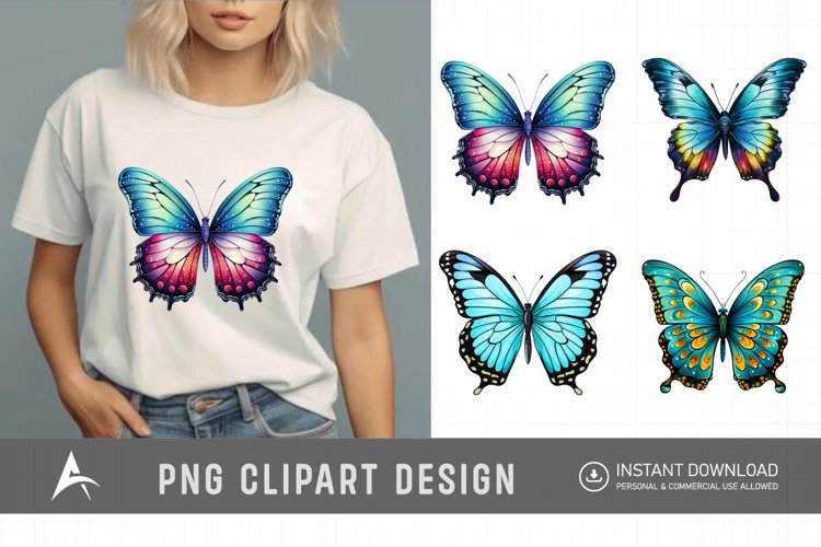 Transparent Background Butterfly Clipart Image 14