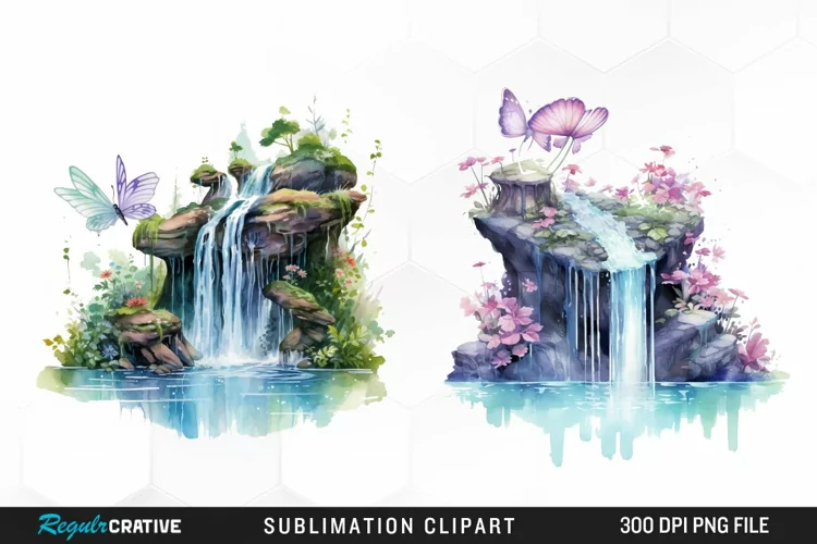 Watercolor painting of a mushroom house PNG Clipart