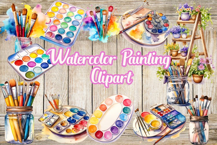 Watercolor Paint Clipart Image 4