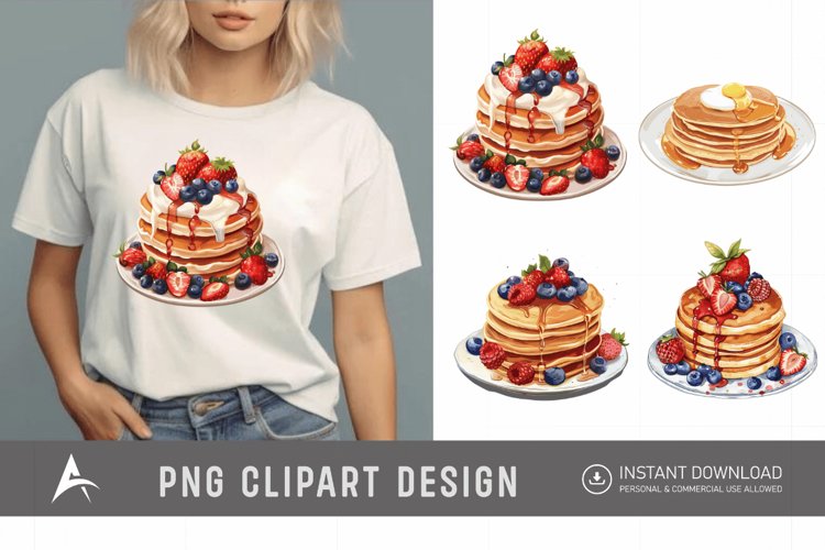 Pancakes Clipart Image 4