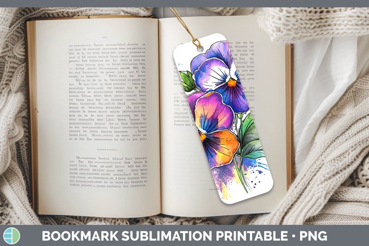 GorgeousWatercolor Bookmark design.