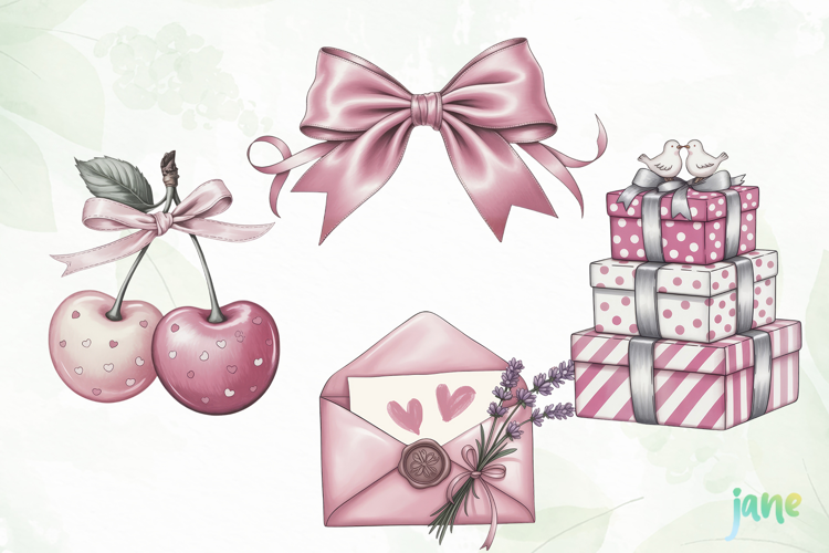 Watercolor Pastel Birthday Clipart