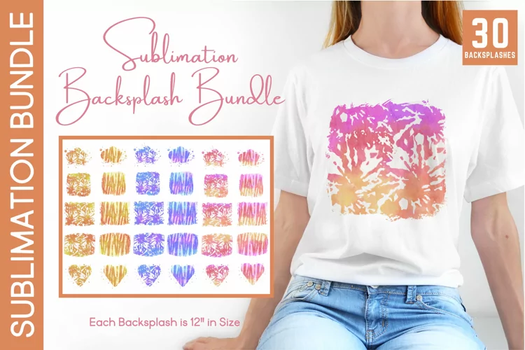 30 Watercolor Pastel Tie Dye Sublimation Backsplashes