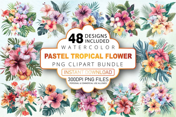 Hawaiian Flower Clipart Image 10