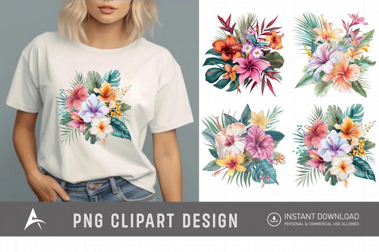 Hawaiian Flower Clipart Image 22