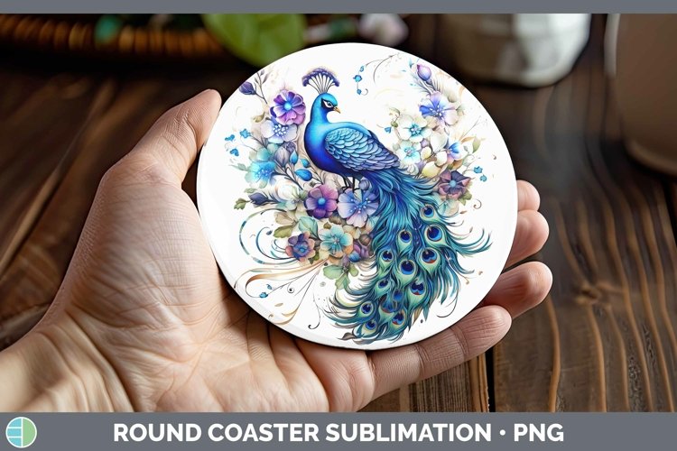 GorgeousWatercolor Round Coaster design.