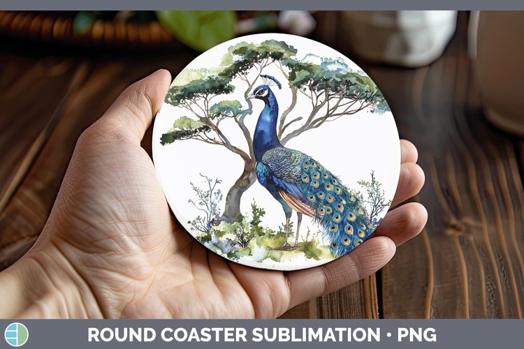 GorgeousWatercolor Round Coaster design.