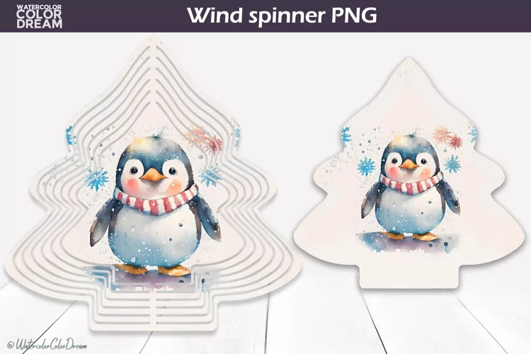 Penguin Christmas Tree Wind Spinner | Penguin Wind Spinner