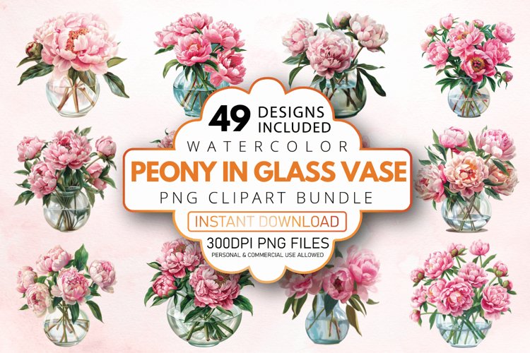 Peony Botanical Illustration Image 9