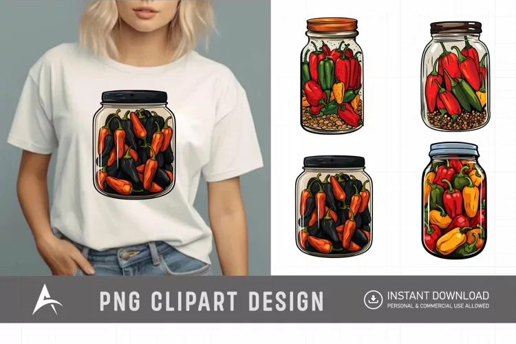 Watercolor Peppers Clipart