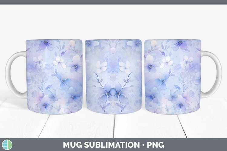 GorgeousWatercolor Mug Wrap design.