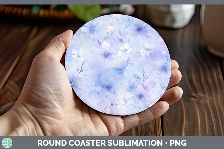 GorgeousWatercolor Round Coaster design.