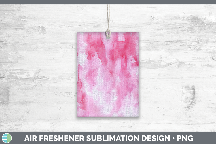 Watercolor Pink Air Freshener Sublimation Car Freshener Desi