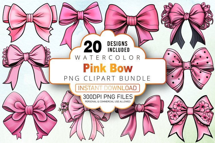 Pink Bow Clipart Image 17