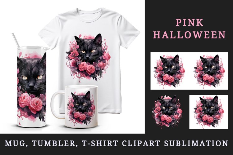 Halloween 20oz tumbler, mug wrap, clipart sublimation design