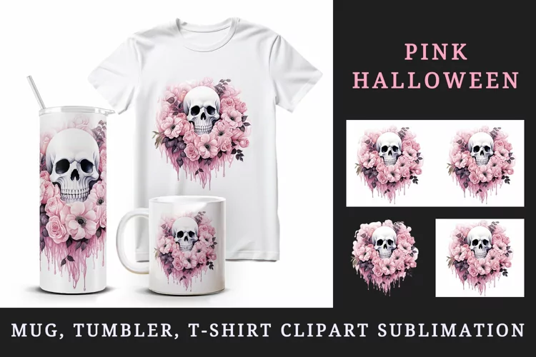 Halloween 20oz tumbler, mug wrap, clipart sublimation design