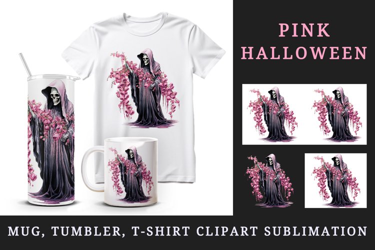 Halloween 20oz tumbler, mug wrap, clipart sublimation design