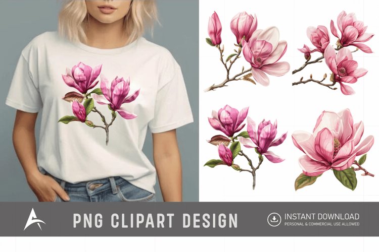 Magnolia Clipart Image 13